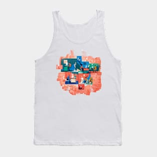 Daily work retro Japanese Tank Top